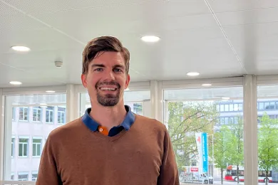 Ein Freiwilliger im Bildungszentrum des SRK Kanton Zürich in Winterthur 