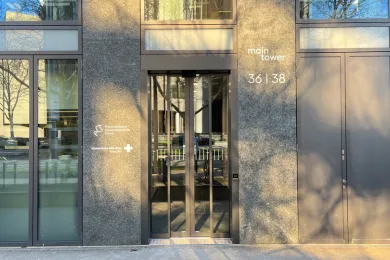 Eingang Standort in Oerlikon