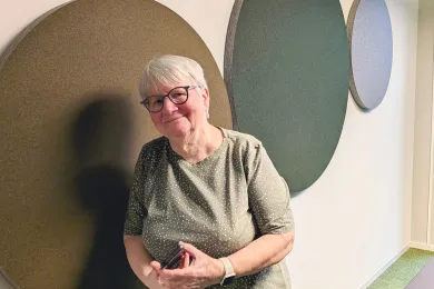 Porträtfoto von Ruth, eine Freiwillige vom Rotkreuz-Grüezi